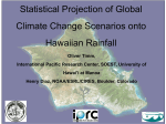 Statistical downscaling of future climate change scenarios onto