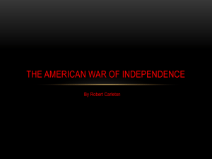 The American War of Independence
