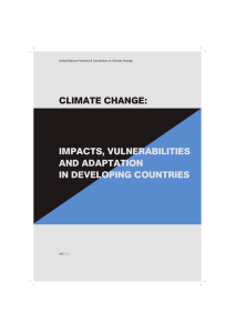 CLIMATE CHANGE: IMPACTS, VULNERABILITIES AND