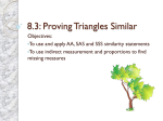 8.3: Proving Triangles Similar