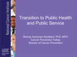 Cancer Prevention Fellowship Program and the transition from