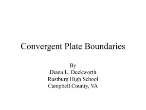 Convergent Plate Boundaries