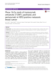 Phase 1b/2a study of trastuzumab emtansine (T