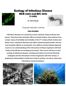 Ecology of Infectious Disease