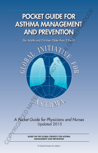 2015 Pocket Guide for Asthma Management and Prevention