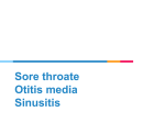 Sore throat, Sinusitis, Otitis media