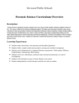 Forensic Science Curriculum Overview