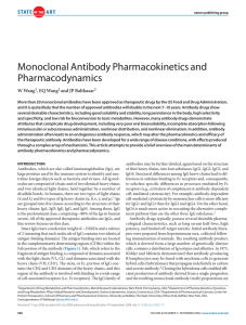 Monoclonal Antibody Pharmacokinetics and
