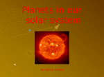 Planets in our solar system