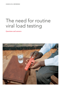 The need for routine viral load testing
