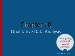 Lecture Chapter 10 - Qualitative Data Analysis