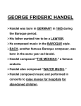 GEORG FRIDERIC HANDEL