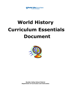 World History - BVSD Content Hub