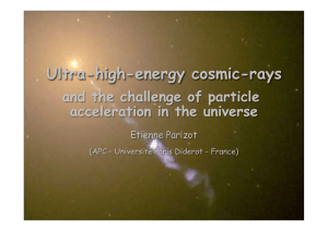 Ultra-high-energy cosmic-rays