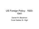 01 US Foreign Policy 1920-1941