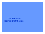 The Standard Normal Distribution