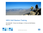 WEG Soft Starters Training