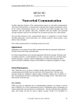 Nonverbal Communication - VU LMS
