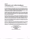 Annals of Mathematics and Artificial Intelligence