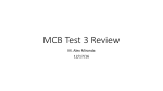 MCB Test 3 Review