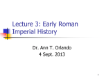 Lecture 3: New Testament Historical Context