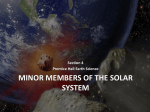 MINOR Members of the Solar System