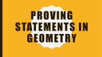 Proving Statements in Geometry