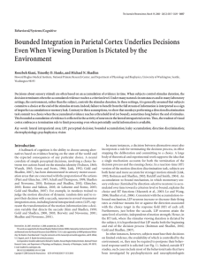 Bounded Integration in Parietal Cortex Underlies