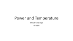 Power and Temperature