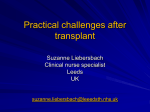 Practical challenges after transplant