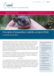 Principles of population viability analysis (PVA)