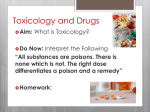 1. Intro to Toxicology