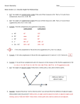 Notes Section 1.5: Describe Angle Pair Relationships