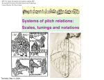 Systems of pitch relations: scales, tunings