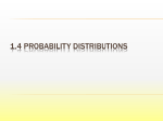 Chapter 1 Probability Distribution