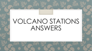 Volcano Stations Answers