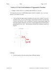 Activity 6.2.2 Unit Circle Definition of Trigonometric Functions