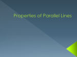 Properties of Parallel Lines