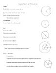 The degree measure of an arc is