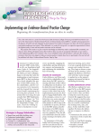 Implementing an Evidence-Based Practice Change