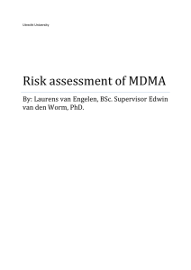 Risk assessment of MDMA - Utrecht University Repository