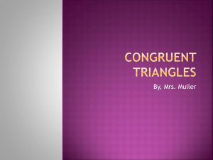 Congruent Triangles