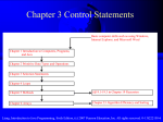 Chapter 3, Control statements