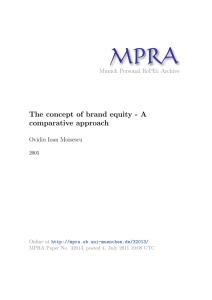 The concept of brand equity - Munich Personal RePEc Archive