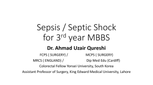 Sepsis Lecture - Medico Tutorials