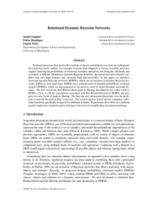 Relational Dynamic Bayesian Networks