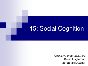 Eagleman Ch 15. Social Cognition