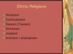 Supplemental Ethnic Religions PPT