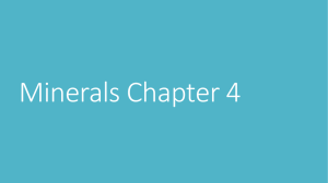 Minerals Chapter 4