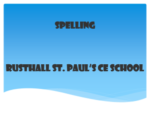 Parent Workshop - Rusthall St Paul`s CE Primary School